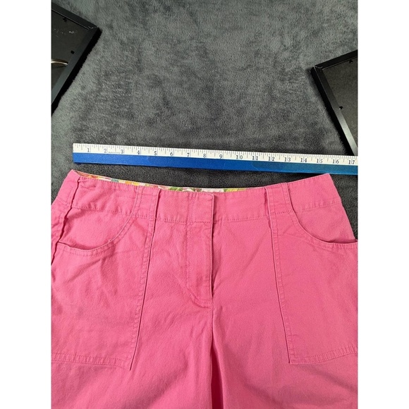 Liz Claiborne Womens Size 12 Pink Casual Stylish Patch Pocket Shorts Boho Chic - Picture 3 of 7